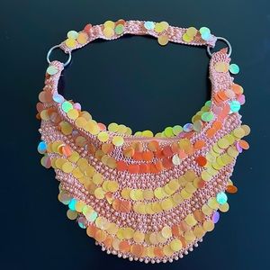 Croché made, With pears  and shiny  circles, satin fabric inside 🥰